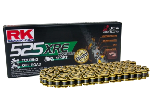 RK Cadena Moto Transmisi�n 525 x 120 XRE XSO Touring XW-Ring con remache dorada