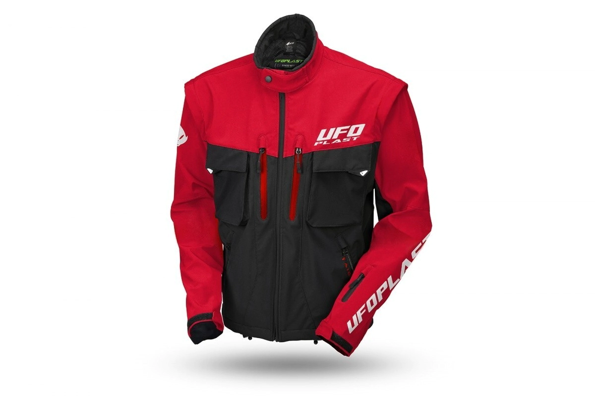 UFO Plast Chaqueta Moto Enduro Taiga rojo talle M