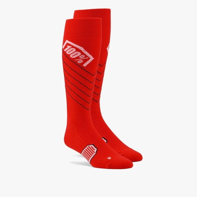 100% Medias Motocross MX Hi Side rojo talle L/XL
