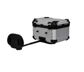 Coocase Ba�l Top Case Moto aluminio 45L respaldar extensible plateado