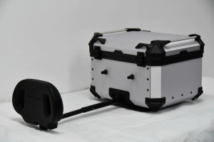 Coocase Ba�l Top Case Moto aluminio 45L respaldar extensible plateado