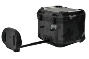 Coocase Ba�l Top Case Moto aluminio 45L respaldar extensible camuflado oscuro