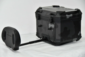 Coocase Ba�l Top Case Moto aluminio 45L respaldar extensible camuflado oscuro