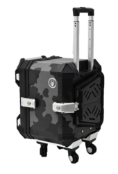 Coocase Ba�l Top Case Moto aluminio 48L valija con ruedas camuflado oscuro