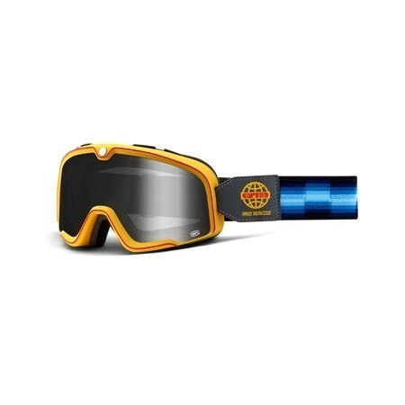 100% Antiparra Motocross Barstow Goggle Race Service lente Mirror plateada