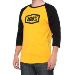 Remera 100% Casual Essential 3/4 Sleeve Goldenrod