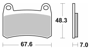 SBS Pastillas Freno Moto SBS 933 FA658 Street sinterizadas del. Benelli TRK Leoncino 302S