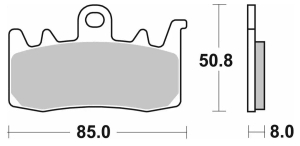 SBS Pastillas Freno Moto SBS 900 FA630 Street sinterizadas del. Ducati Kawasaki Triumph QJ