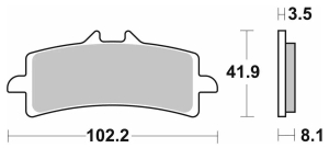 SBS Pastillas Freno Moto SBS 841 FA447 Street sinterizadas del. KTM Aprilia Ducati BMW Triumph