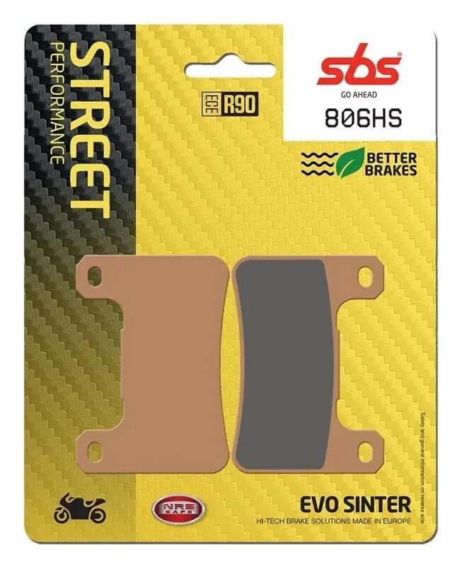 SBS Pastillas Freno Moto SBS 806 FA379 Street sinterizadas del. V Strom Z KLE Versys Ninja GSX