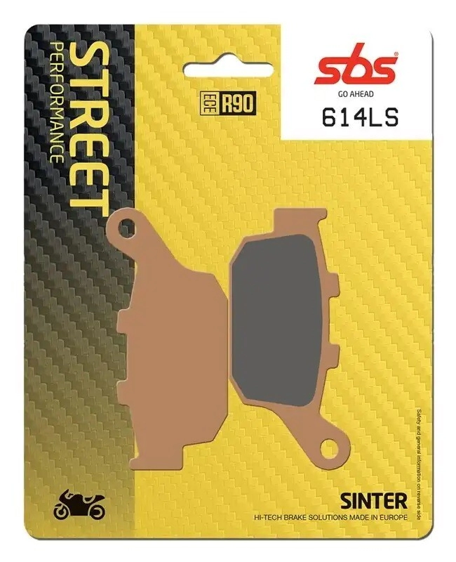 SBS Pastillas Freno Moto SBS 614 FA140 Street sinterizadas tras. Triumph