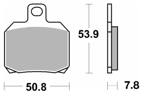 SBS Pastillas Freno Moto SBS 730 FA266 Street sinterizadas tras. Benelli Ducati