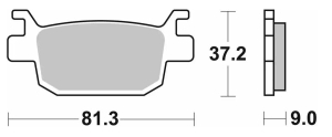 SBS Pastillas Freno Moto SBS 832 FA698 Street sinterizadas tras. TRK Leoncino Imperiale BN