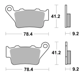 SBS Pastillas Freno Moto SBS 675 FA208/213 Standard D/T MT/NK GS Royal Triumph Duke Ducati