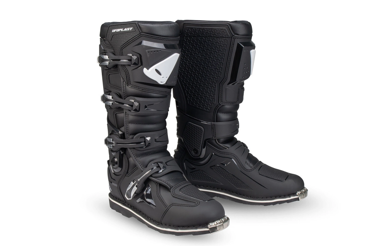 UFO Plast Botas Motocross Enduro Xander Extreme Articuladas KTM EXC negro talle 45