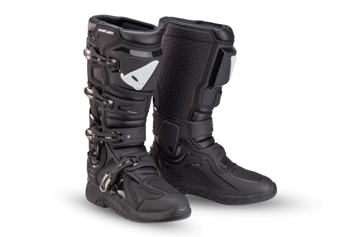 UFO Plast Botas Motocross Enduro Xander Articuladas negro talle 41