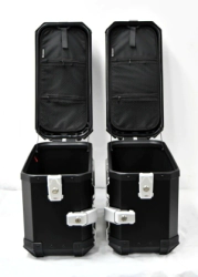 Coocase Ba�les Laterales Moto aluminio 36L negro