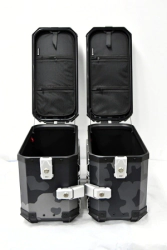 Coocase Ba�les Laterales Moto aluminio 28L camuflado oscuro