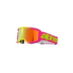Antiparra Alpinestars Vision 5 Wordmark Goggle rosa fl�or amarillo espejado rojo